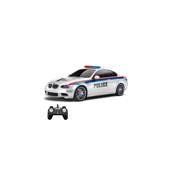 Auto na daljinsko upravljanje KAZOO 866-1803P, BMW M3, policijski, 1:18, bijeli