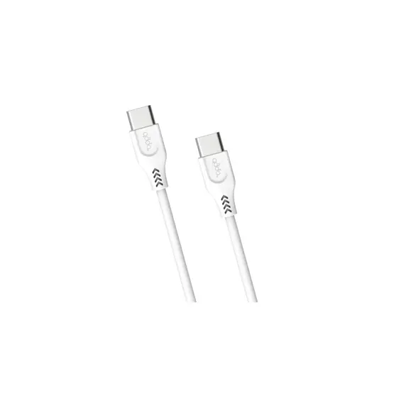 Kabel ADDA USB-203-WH,Fusion Charge+Data, Type-C na Type-C, 3.1A, Premium TPE, 1.2m, bijela